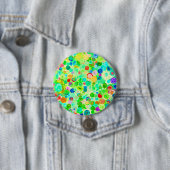 Niedliche farbige Spiralkosmosemuster Button (Beispiel)