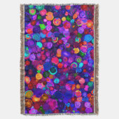 Niedliche farbige Spiralkosmosemuster Decke (Vorderseite Vertikal)