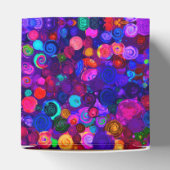 Niedliche farbige Spiralkosmosemuster Geschenkschachtel (Oben)