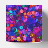 Niedliche farbige Spiralkosmosemuster Geschenkschachtel (Oben)