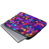 Niedliche farbige Spiralkosmosemuster Laptopschutzhülle (Vorne Knopf)