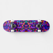 Niedliche farbige Spiralkosmosemuster Skateboard (Horizontal)