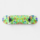 Niedliche farbige Spiralkosmosemuster Skateboard (Horizontal)