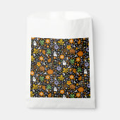 Niedliche Farbige Spooky Ghosts Pumpkins und Blume Geschenktütchen (Vorderseite)