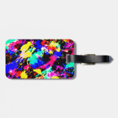 Niedliche farbige Spritzer-Lackkarosse Gepäckanhänger (Rückseite horizontal)