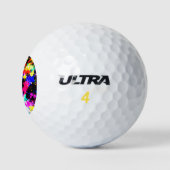 Niedliche farbige Spritzer-Lackkarosse Golfball (Logo)