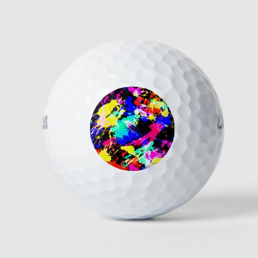Niedliche farbige Spritzer-Lackkarosse Golfball (Vorderseite)