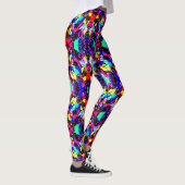 Niedliche farbige Spritzer-Lackkarosse Leggings (Rechts)