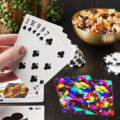 Niedliche farbige Spritzer-Lackkarosse Spielkarten (In Situ)
