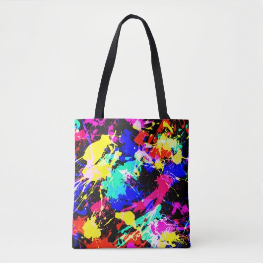 Niedliche farbige Spritzer-Lackkarosse Tasche (Vorderseite)