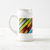 Niedliche, farbige Streifen Bierglas (Links)