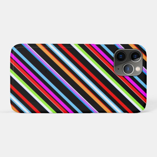 Niedliche, farbige Streifen Case-Mate iPhone Hülle (Rückseite (Horizontal))