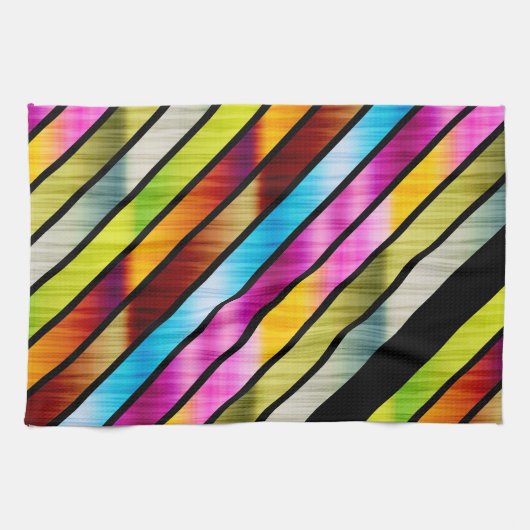 Niedliche, farbige Streifen Handtuch (Horizontal)