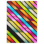 Niedliche, farbige Streifen Klemmbrett (Rückseite)