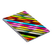 Niedliche, farbige Streifen Notizblock (Rechte Seite)