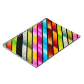 Niedliche, farbige Streifen Notizblock (Linke Seite)