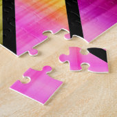 Niedliche, farbige Streifen Puzzle (Seite)
