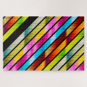 Niedliche, farbige Streifen Puzzle (Horizontal)