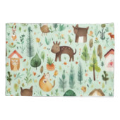 Niedliche farbige Tiere Kissenbezug (Rückseite)