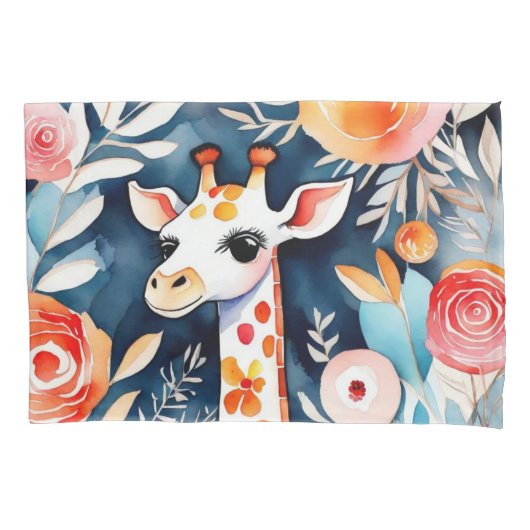 Niedliche farbige Tiere Kissenbezug (Vorderseite)