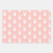 Niedliche farbige Tiere Pastel Minimal Geschenkpapier Set (Vorderseite 3)