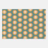 Niedliche farbige Tiere Pastel Minimal Geschenkpapier Set (Vorderseite)