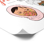 Niedliche farbige Verschleißmasken verbreiten Lieb Poster (Ecke)