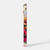 Niedliche Farbige Vintage Blume Collage iPhone 15 Hülle (Linke Seite)