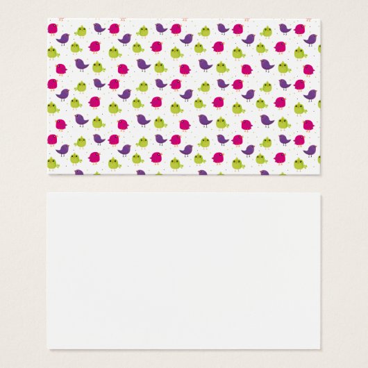 Niedliche, farbige Vögel (Vorne & Hinten)