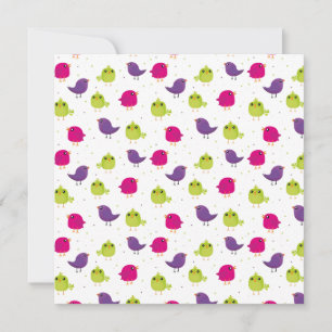 Niedliche, farbige Vögel Ankündigung