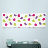 Niedliche, farbige Vögel Banner (Messeveranstaltung)