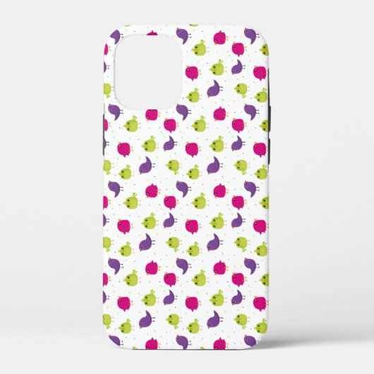 Niedliche, farbige Vögel Case-Mate iPhone Hülle (Rückseite)