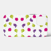 Niedliche, farbige Vögel Case-Mate iPhone Hülle (Rückseite (Horizontal))