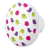 Niedliche, farbige Vögel Keramikknauf (Rechts)