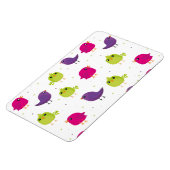 Niedliche, farbige Vögel Magnet (Linke Seite)