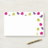 Niedliche, farbige Vögel Post-it Klebezettel (Auf Schreibtisch)