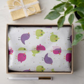 Niedliche, farbige Vögel Seidenpapier (Geschenk)