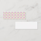 Niedliche, farbige Vögel Telefonnummerkarte (Vorne/Hinten)