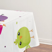 Niedliche, farbige Vögel Tischdecke (Beispiel)