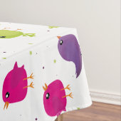 Niedliche, farbige Vögel Tischdecke (Beispiel)