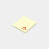 Niedliche, farbige Vogeldarstellung Post-it Klebezettel (angewinkelt)