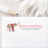 Niedliche Farbige Wasserfarben Blume Elefant (Insitu)