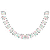 Niedliche farbige Zahlen Muster Kindergeburtstag Wimpelkette (Alle)