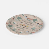 Niedliche farbige Züge auf dem Kindergeburtstag Zu Pappteller (Schrägansicht)