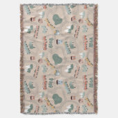 Niedliche farbige Züge auf Zugtrassen Kindermuster Decke (Vorderseite Vertikal)