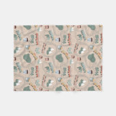 Niedliche farbige Züge auf Zugtrassen Kindermuster Fleecedecke (Vorderseite (Horizontal))