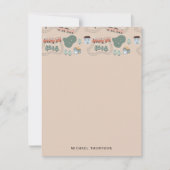 Niedliche farbige Züge auf Zugtrassen Kindermuster Mitteilungskarte (Vorderseite)