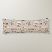 Niedliche farbige Züge auf Zugtrassen Kindermuster Seitenschläferkissen (Rückseite)