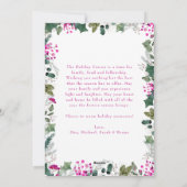 Niedliche Farbkalligrafie Foto Holiday Card Feiertagskarte (Rückseite)