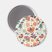 Niedliche Farbklassiker mit Blumenmuster Magnet (Vorderseite/Rückseite)